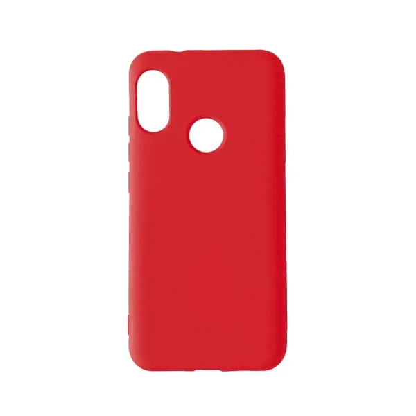 MR4_104461 Чохол silicone case camera (no logo) для redmi 6 pro, a2 lite червоний 