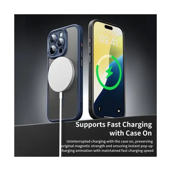 ЧОХОЛ ROCK GUARD TOUCH WITH MAGNETIC (ANTI-DROP LENS PROTECTION) ДЛЯ IPHONE 15 MATTE, БІЛИЙ