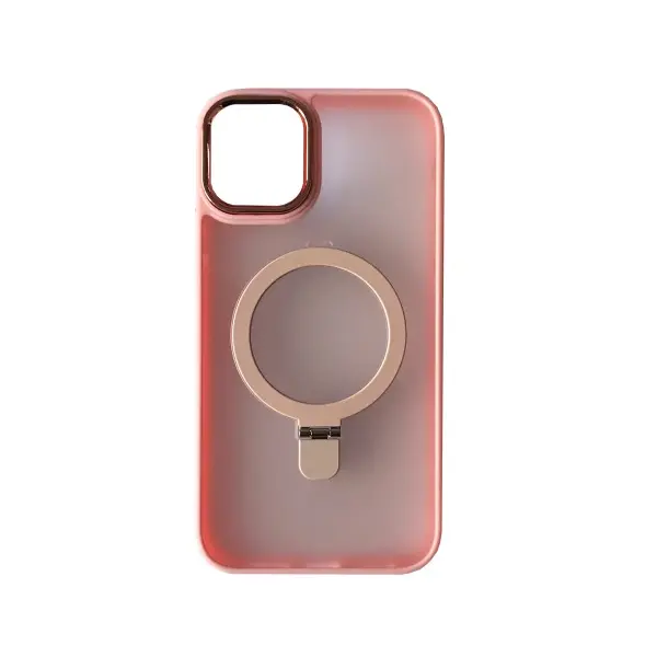 ЧОХОЛ MATTE RING-MAGSAFE ДЛЯ IPHONE 12 PRO MAX СВІТЛО РОЖЕВИЙ