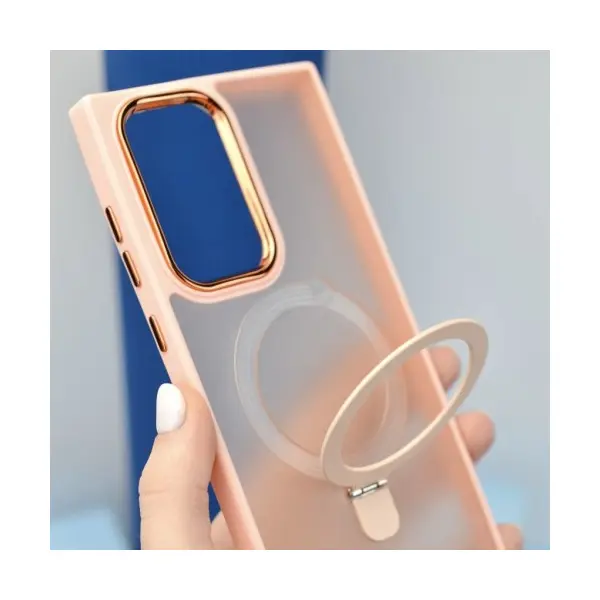ЧОХОЛ MATTE RING-MAGSAFE ДЛЯ IPHONE 14 PRO СВІТЛО РОЖЕВИЙ