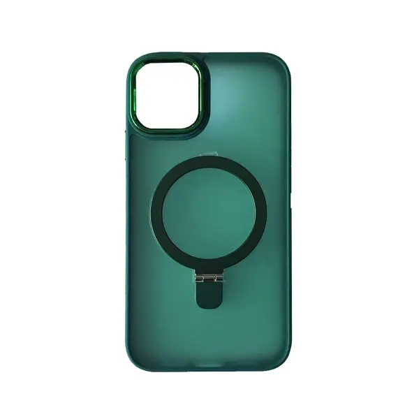ЧОХОЛ MATTE RING-MAGSAFE ДЛЯ IPHONE 15 PRO MAX ЗЕЛЕНИЙ