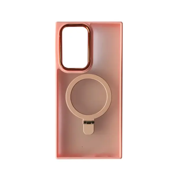 MR4_105291 Чохол matte ring-magsafe для samsung s22 ultra 5g світло рожевий 