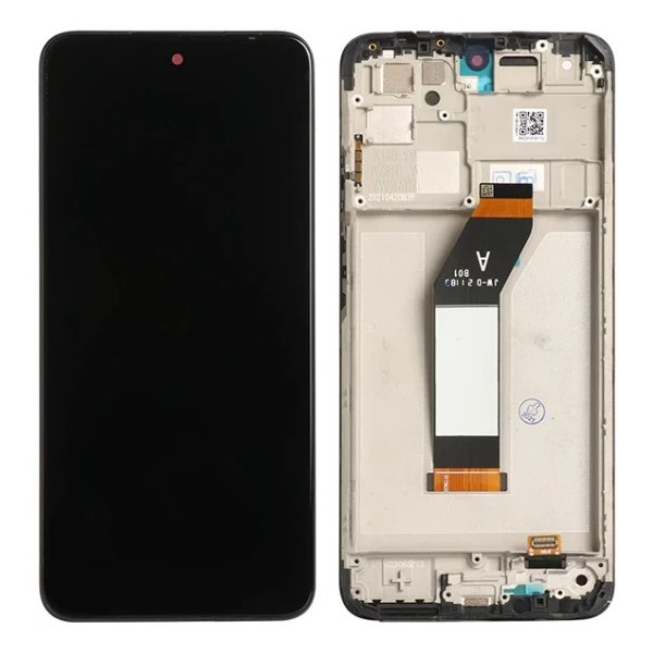 MR3_116167 Дисплей телефона для redmi 10 (2022), redmi note 11 4g, у зборі з сенсором та рамкою carbon сірий, сервісний оригінал XIAOMI