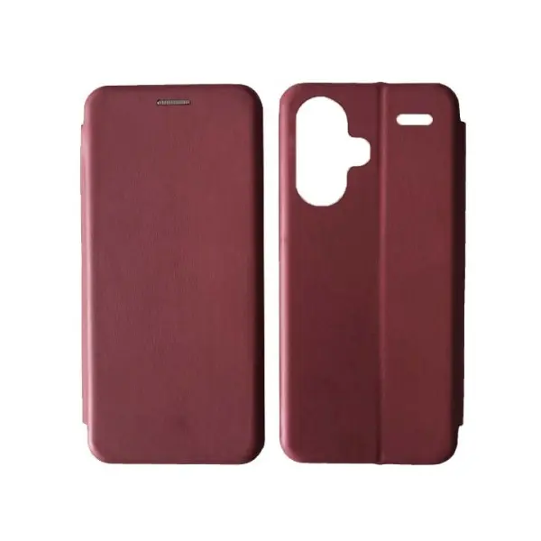 ЧОХОЛ-КНИЖКА LEVEL ДЛЯ REDMI NOTE 13 PRO+ 5G MARSALA