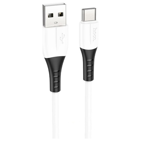 MR3_118303 Кабель usb type-c hoco x82 silicone type-c 2.4a 1m білий HOCO