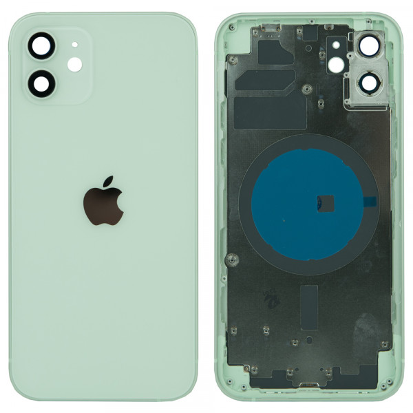 MR1_98243 Корпус телефона для iphone 12 (з кнопками та sim лотком) зелений (ver. cn dual sim) PRC