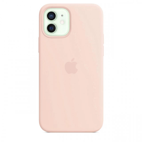 MR3_118763 Чохол silicone case для iphone 12, 12 pro (19) рожевий sand (закритий низ) SILICONE CASE