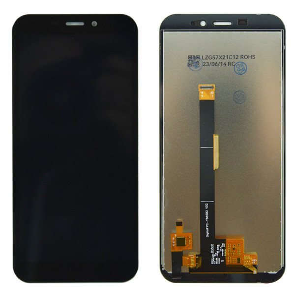 MR1_99763 Дисплей телефона для ulefone armor x8, x8i, у зборі з сенсором, чорний PRC