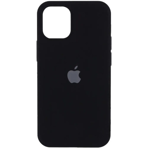 MR3_118762 Чехол silicone case для iphone 12, 12 pro (18), черный (закритий низ) SILICONE CASE