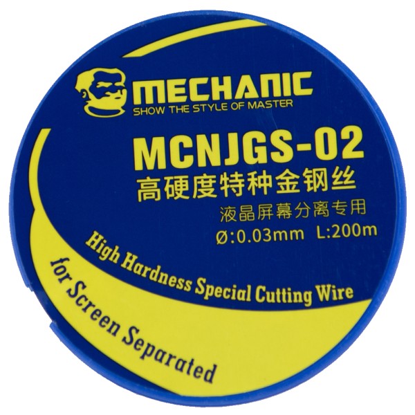 MR1_98345 Струна сепараторна mechanic jgs02 (200m, 0.03mm) для розділення дисплейних модулів MECHANIC