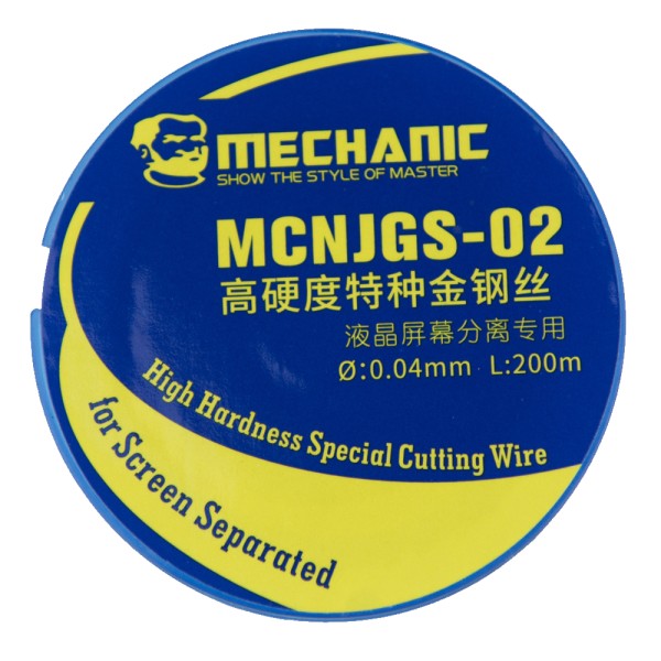MR1_98346 Струна сепараторна mechanic jgs02 (200m, 0.04mm) для розділення дисплейних модулів MECHANIC