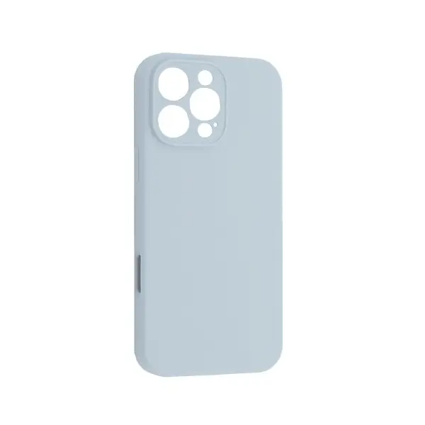 ЧОХОЛ SILICONE CASE FULL CAMERA COPY ДЛЯ IPHONE 16 PRO MAX (43) LIGHT СИНІЙ