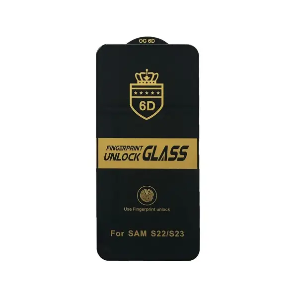 ЗАХИСНЕ СКЛО 6D ANTI-STATIC ДЛЯ SAMSUNG S23, ЧОРНИЙ (ТЕХ. ПАК)