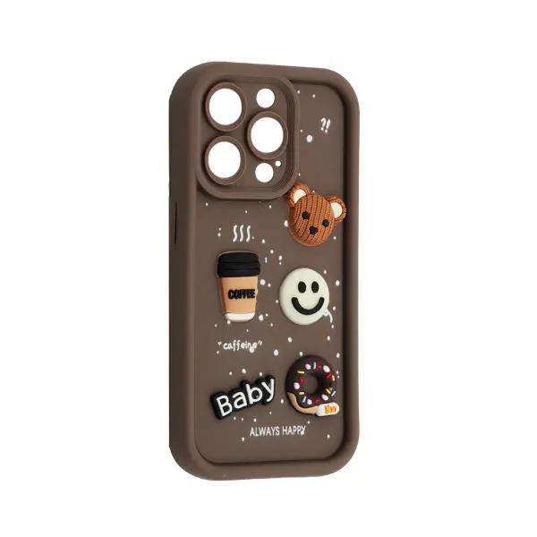 ЧОХОЛ HAPPY DONUT CASE ДЛЯ IPHONE 16 PRO BROWN