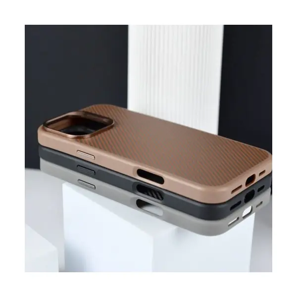 ЧОХОЛ KEVLAR STYLE MAGSAFE ДЛЯ IPHONE 16 PRO MAX, ЧОРНИЙ