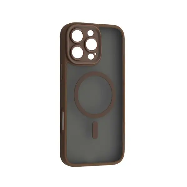 ЧОХОЛ ROCK GUARD TOUCH SERIES WITH MAGNETIC (ANTI-DROP LENS) ДЛЯ IPHONE 16 PRO MAX GOLDEN BROWN