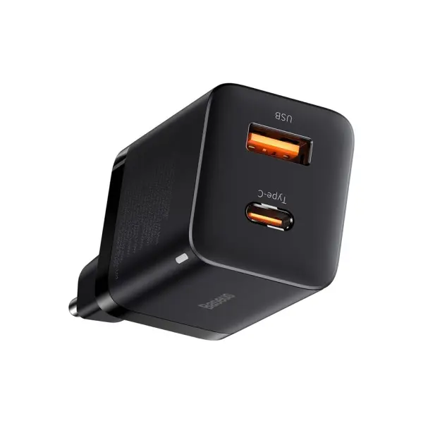 MR4_129990 Мережевий зарядний пристрій baseus super si pro quick charger c+u 30w eu, чорний ccsupp-e01 