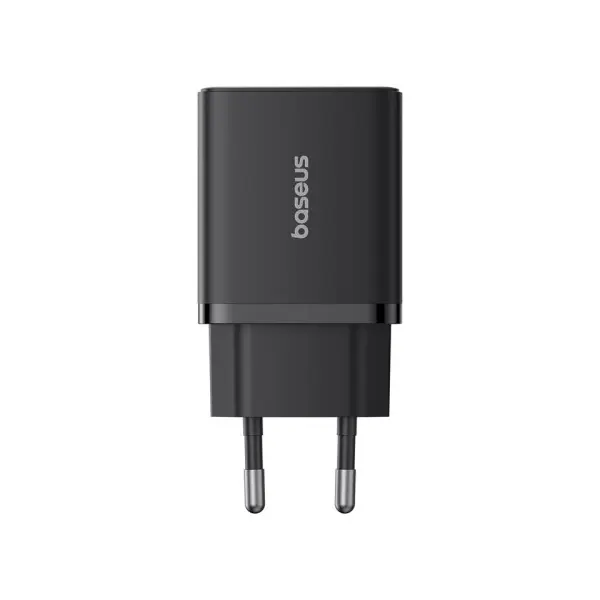 MR4_128964 Мережевий зарядний пристрій baseus cube fast charger c+u 20w eu cluster, чорний p10111403113-00 