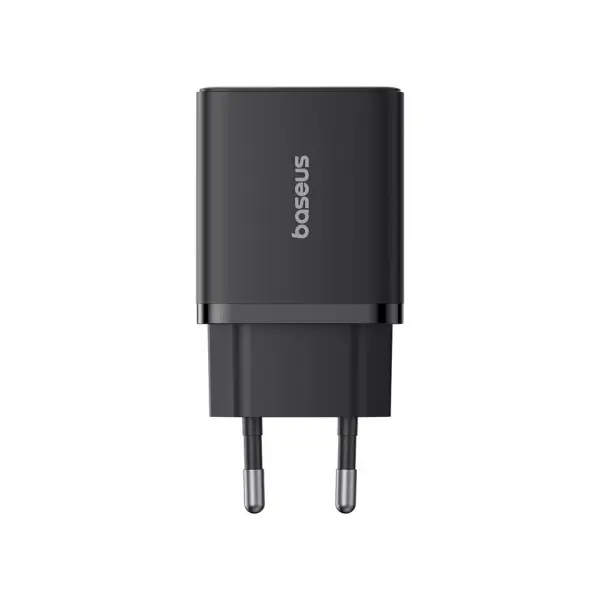 МЕРЕЖЕВИЙ ЗАРЯДНИЙ ПРИСТРІЙ BASEUS CUBE FAST CHARGER 2U+C 30W EU CLUSTER, ЧОРНИЙ P10111402113-00