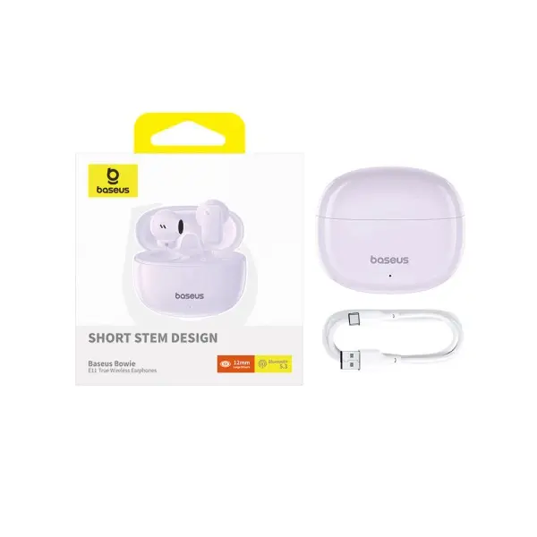 MR4_128968 Навушники baseus bowie e11 true wireless earphones пурпуровий a00053500533-z1 