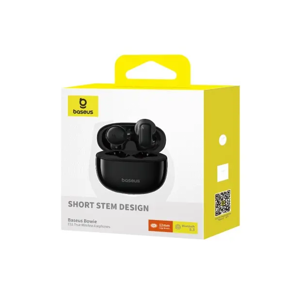 НАВУШНИКИ BASEUS BOWIE E11 TRUE WIRELESS EARPHONES, ЧОРНИЙ A00053500113-Z1