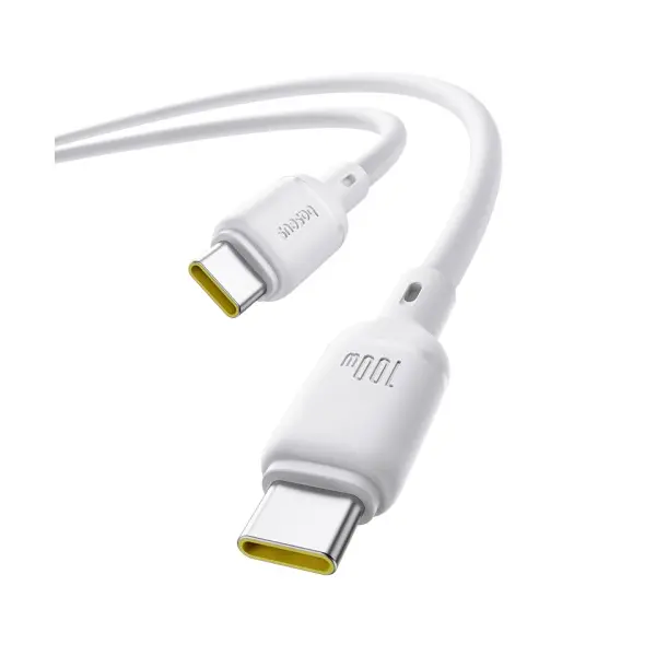 MR4_107249 Кабель pd baseus silky series type-c to type-c 100w 2m, білий p10377704213-01 