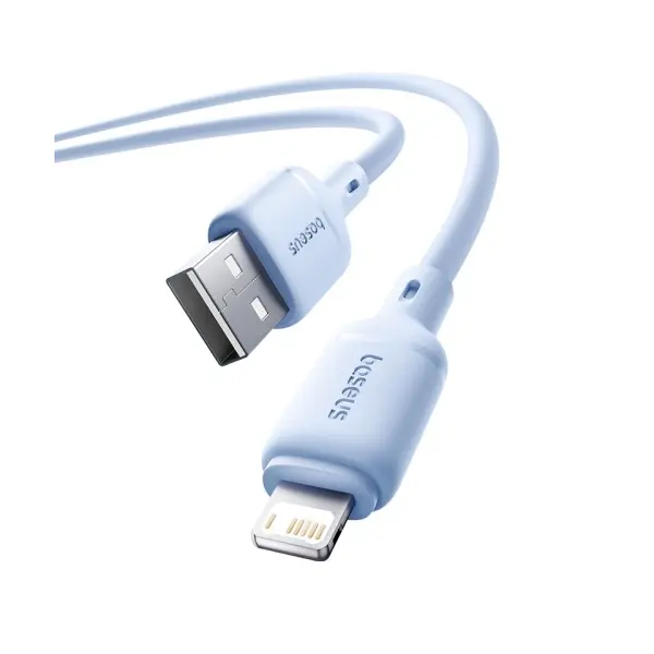 MR4_107247 Кабель baseus silky series usb-a to lightning 2.4a 1m синій p10377702313-00 