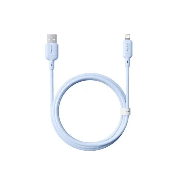 MR4_107247 Кабель baseus silky series usb-a to lightning 2.4a 1m синій p10377702313-00 