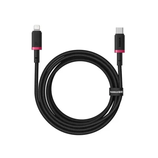 MR4_107259 Кабель pd baseus dura series type-c to lightning 20w 1m, чорний-червоний p10377800u01-01 