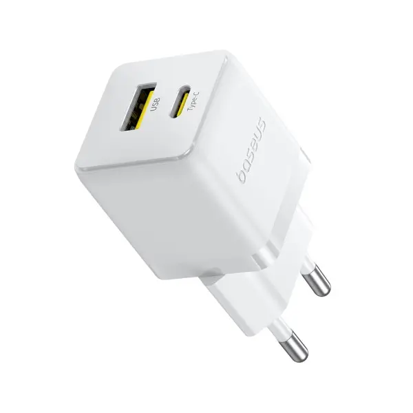 MR4_129011 Мережевий зарядний пристрій baseus palm type-c+usb 30w, білий p1011160a213-00 