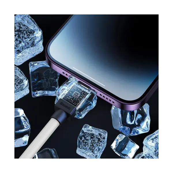 MR4_128906 Кабель pd baseus coolplay series fast charging cable type-c to lightning 20w 1m, білий cakw000002 