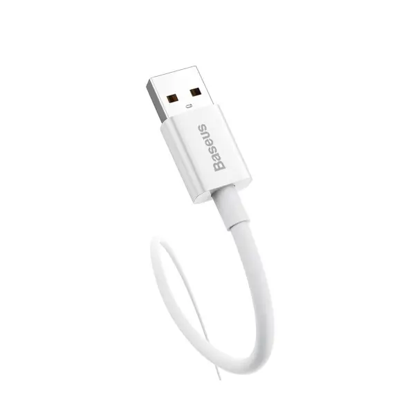 КАБЕЛЬ BASEUS SUPERIOR SERIES FAST CHARGING TYPE-C 100W 1M MOON, БІЛИЙ P10320102214-01