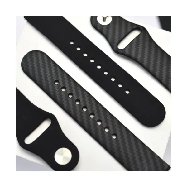 MR4_131593 Ремінець silicone band 20mm, carbone 