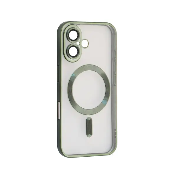ЧОХОЛ SHINING CAMERA MAGSAFE ДЛЯ IPHONE 16 PLUS DARK ЗЕЛЕНИЙ