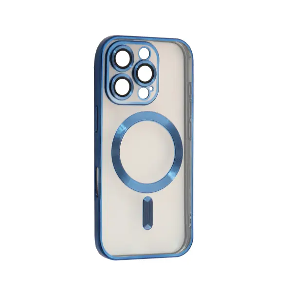 ЧОХОЛ SHINING CAMERA MAGSAFE ДЛЯ IPHONE 16 PRO MAX СИНІЙ