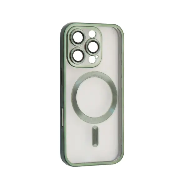 MR4_132105 Чохол shining camera magsafe для iphone 16 pro max dark зелений 
