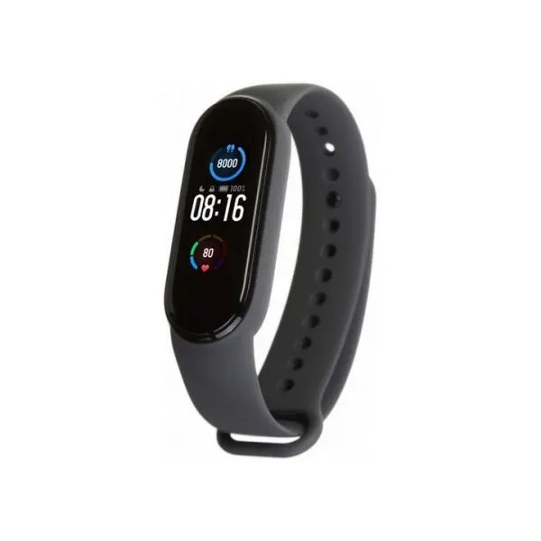 MR4_131606 Ремінець для xiaomi mi band 5, 6, 7 dark, сірий 