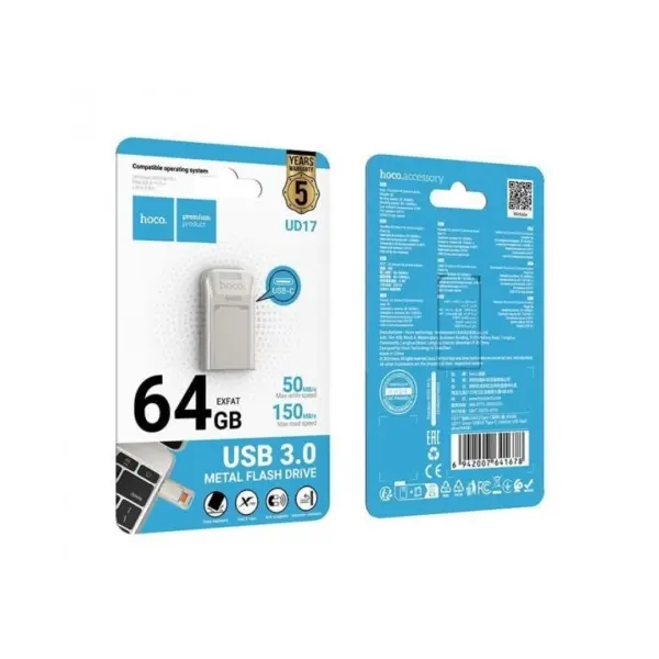 MR4_131555 Флеш-накопичувач type-c hoco ud17 smart usb3.0, type-c (64gb) 