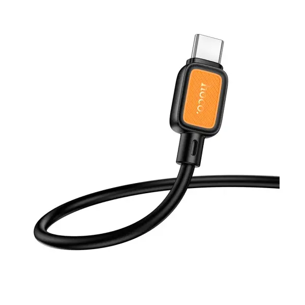 КАБЕЛЬ HOCO X108 BENEFIT SILICONE CHARGING DATA CABLE TYPE-C 2,4A, 1M, ЧОРНИЙ