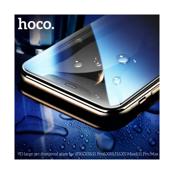 MR4_131805 Захисне скло hoco a34 9d large arc dustproof для iphone xr, 11, чорний 