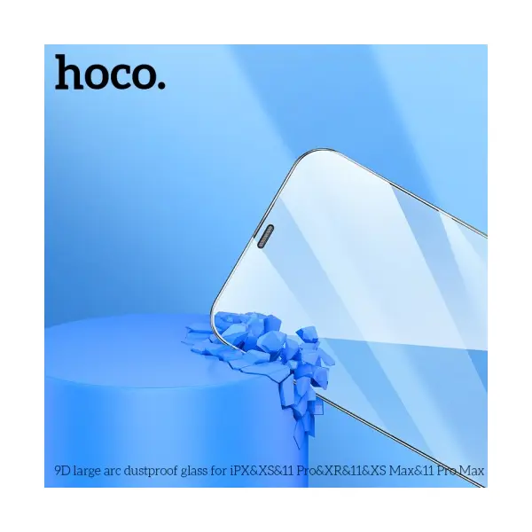 ЗАХИСНЕ СКЛО HOCO A34 9D LARGE ARC DUSTPROOF ДЛЯ IPHONE XR, 11, ЧОРНИЙ
