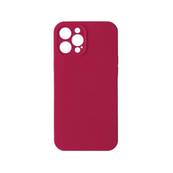 ЧОХОЛ SILICONE CASE FULL CAMERA COPY ДЛЯ IPHONE 12 PRO (36) ROSE ЧЕРВОНИЙ