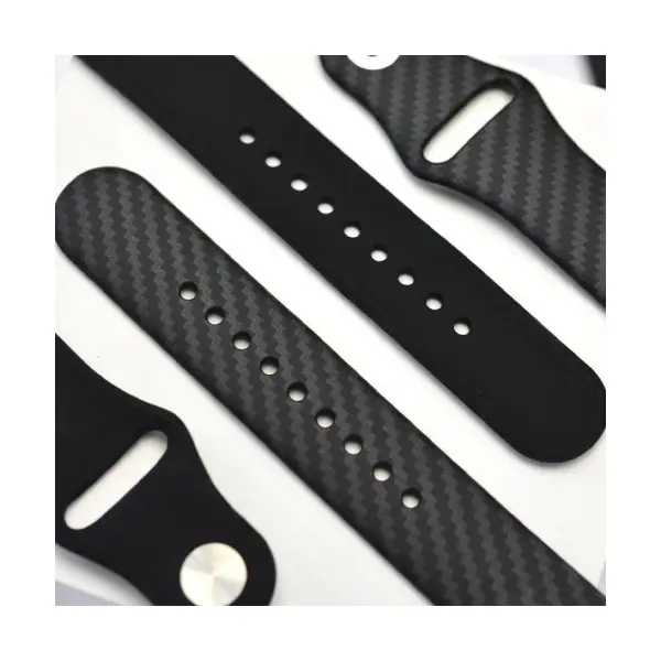 РЕМІНЕЦЬ ДЛЯ APPLE WATCH SILICONE 38, 40, 41MM S CARBONE