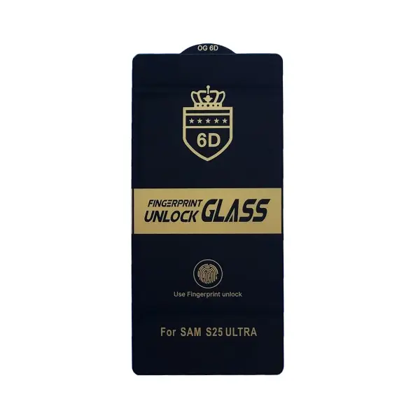 ЗАХИСНЕ СКЛО 6D ANTI-STATIC ДЛЯ SAMSUNG S25 ULTRA, ЧОРНИЙ (ТЕХ. ПАК)