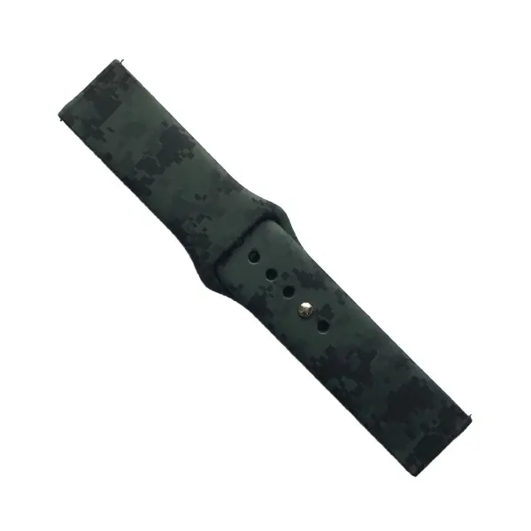 MR4_132777 Ремінець silicone 22mm, camouflage pixel, чорний-green 1 