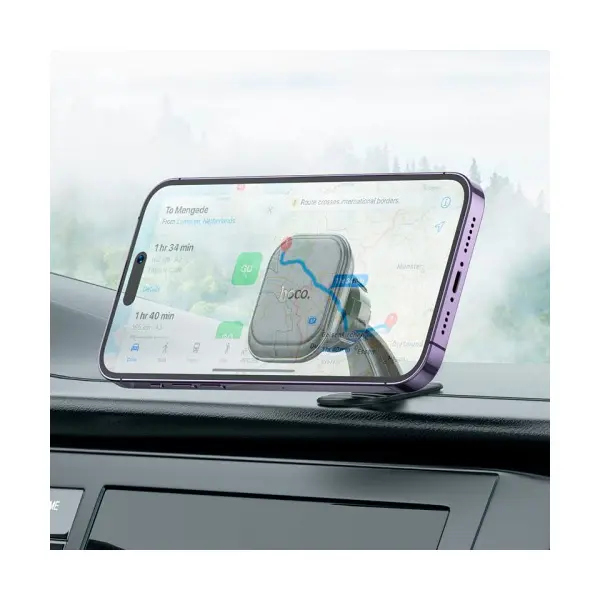 АВТОТРИМАЧ HOCO H30 BRILLIANT MAGNETIC CAR HOLDER (CENTER CONSOLE), ЧОРНИЙ