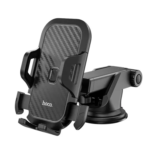 АВТОТРИМАЧ HOCO CA76 TOUAREG ONE-TOUCH CENTER CONSOLE CAR HOLDER, ЧОРНИЙ