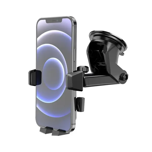 АВТОТРИМАЧ HOCO CA83 DAVID ONE-BUTTON CENTER CONSOLE CAR HOLDER, ЧОРНИЙ