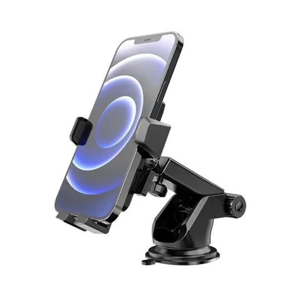АВТОТРИМАЧ HOCO CA83 DAVID ONE-BUTTON CENTER CONSOLE CAR HOLDER, ЧОРНИЙ