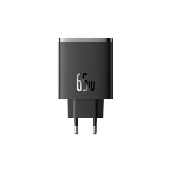 МЕРЕЖЕВИЙ ЗАРЯДНИЙ ПРИСТРІЙ BASEUS CUBE PRO FAST CHARGER 2C+U 65W, ЧОРНИЙ P10152301113-00